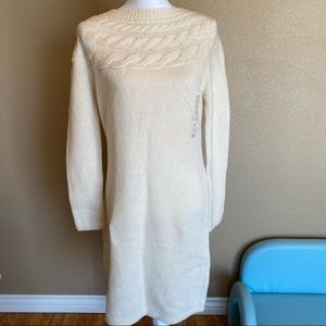 NWT Cream sweater dress